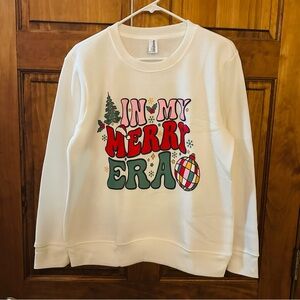 Taylor Swift Christmas White Holiday Sweater Size medium